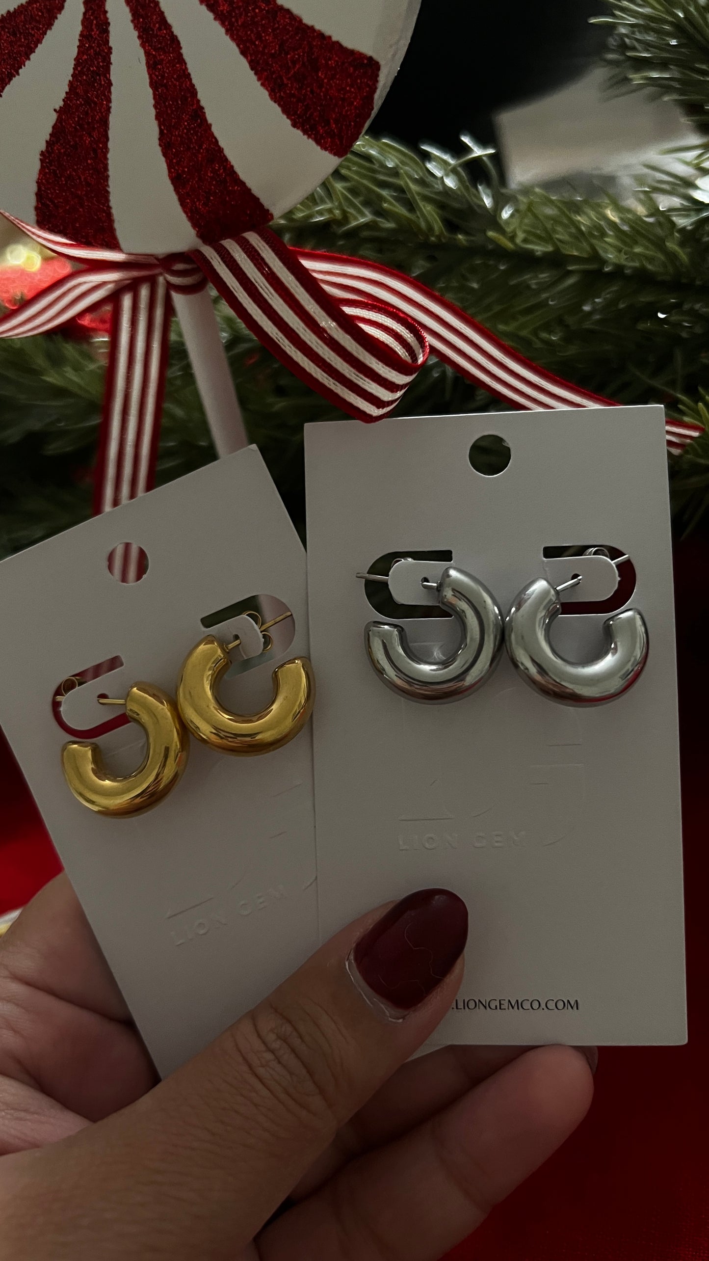 Steph mini chunky hoops