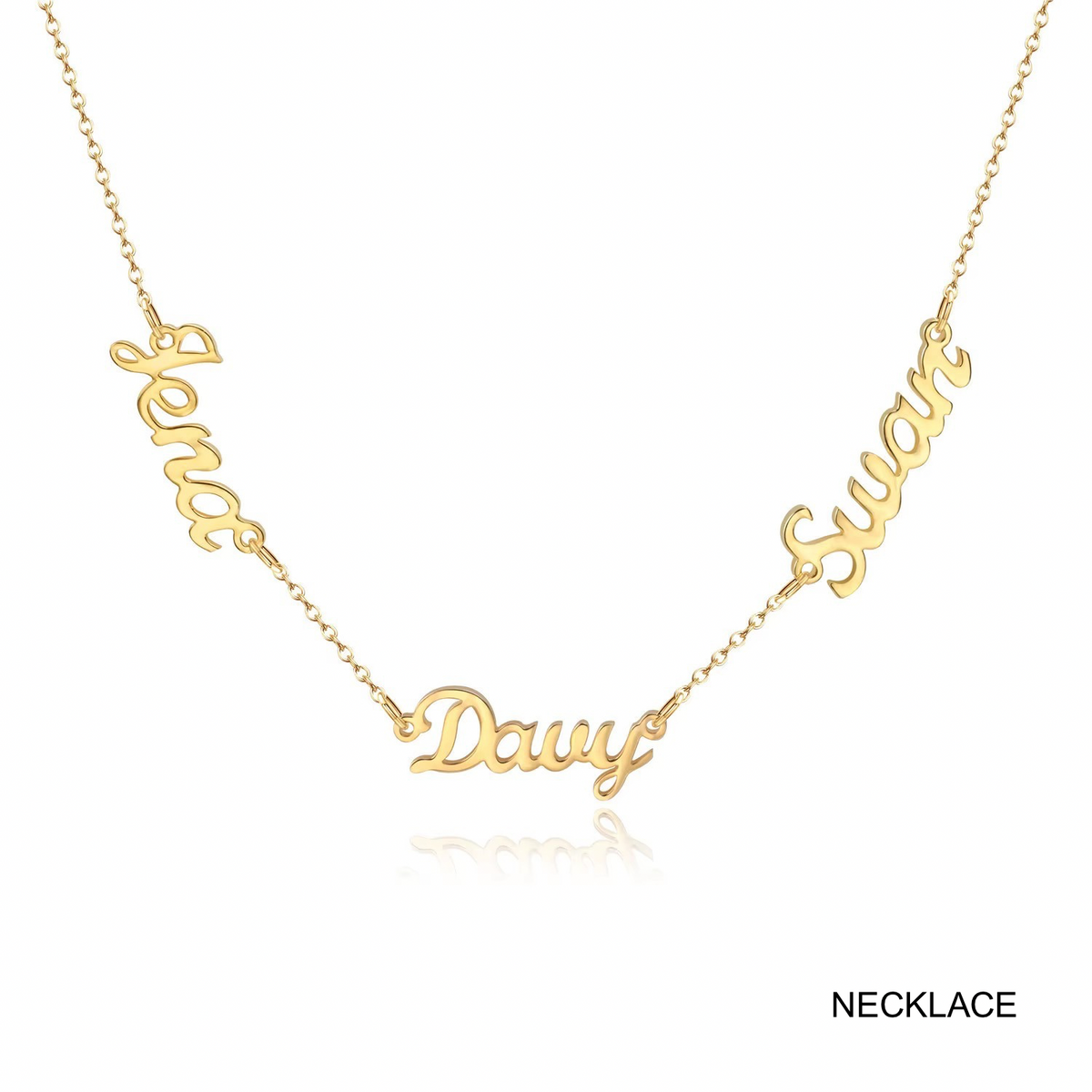 Multiple name custom necklace