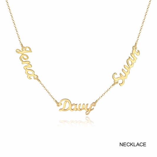 Multiple name custom necklace
