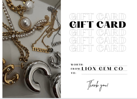 Lion Gem Gift Card